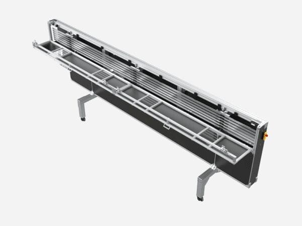 modular aluminum frame structure for a conveyor or assembly system